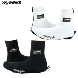 YKYW Cycling Shoe Cover Black White Waterproof  Windproof Men Women Bicycle Overshoes MTB Road Bike Racing Cycling Overshoes