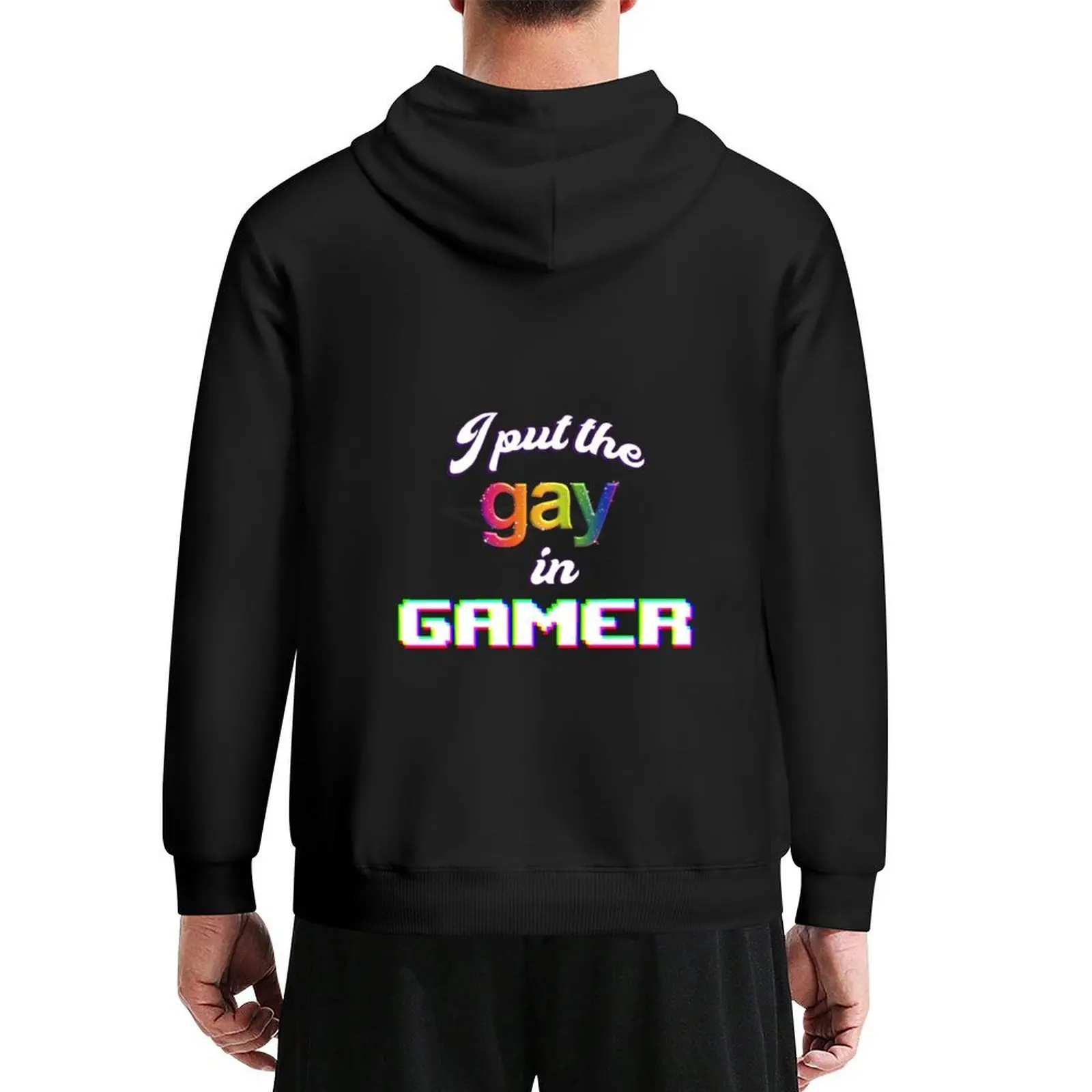 

I put the gay in gamer - pride Hoodie fashion men blouse japanese style mens clothes man hoodie