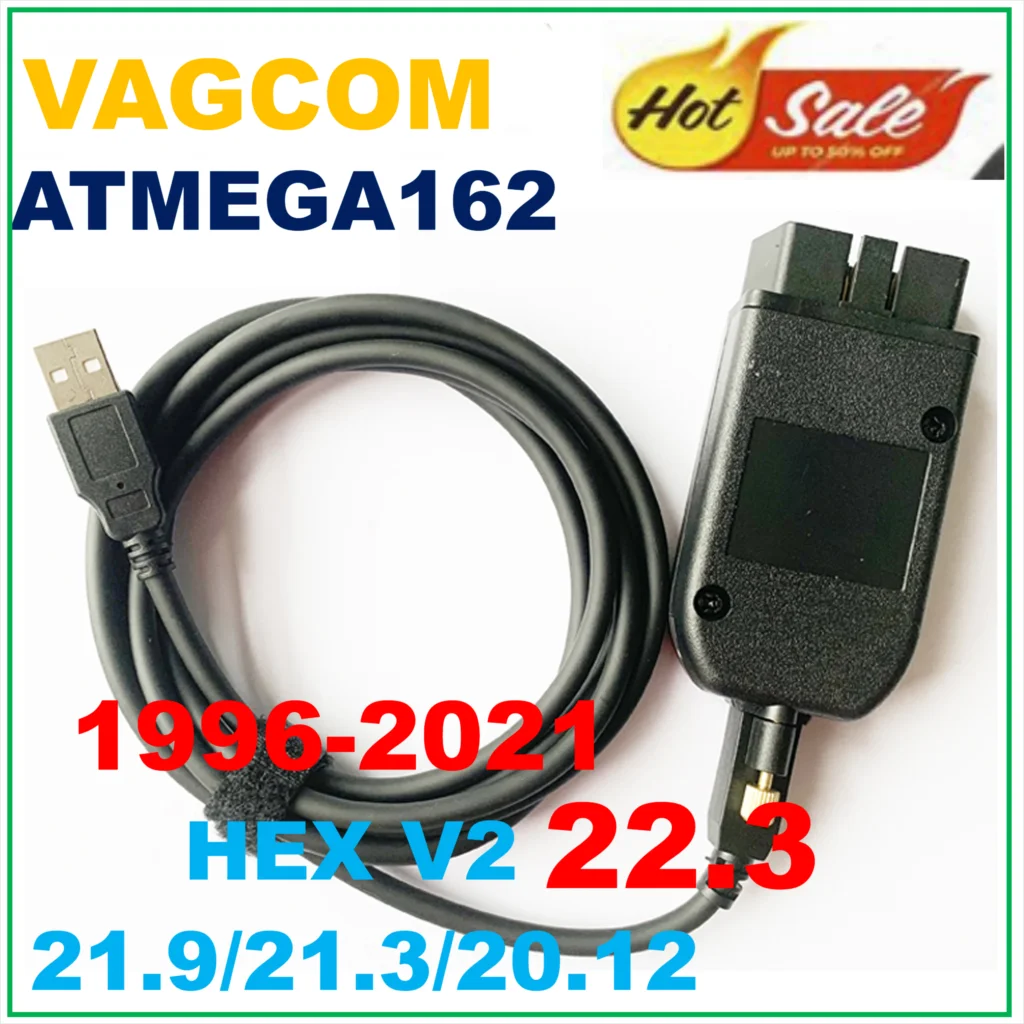 2022 Latest V22.3/21.9/21.3 VAGCOM Auto Electrical Testers General OBDII Diagnostic Interface 2nd ATMEGA162+16V8+FT232RL