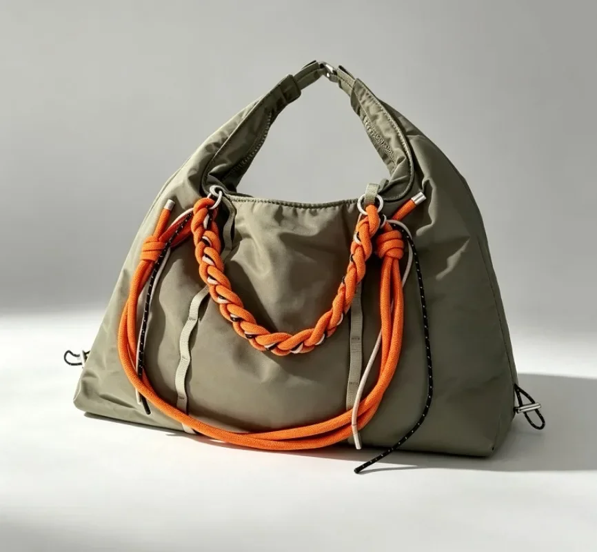 2026 New Fashion Womens Large Tote Shoulder Bag Drawstring Closure Multifunctional Handbag