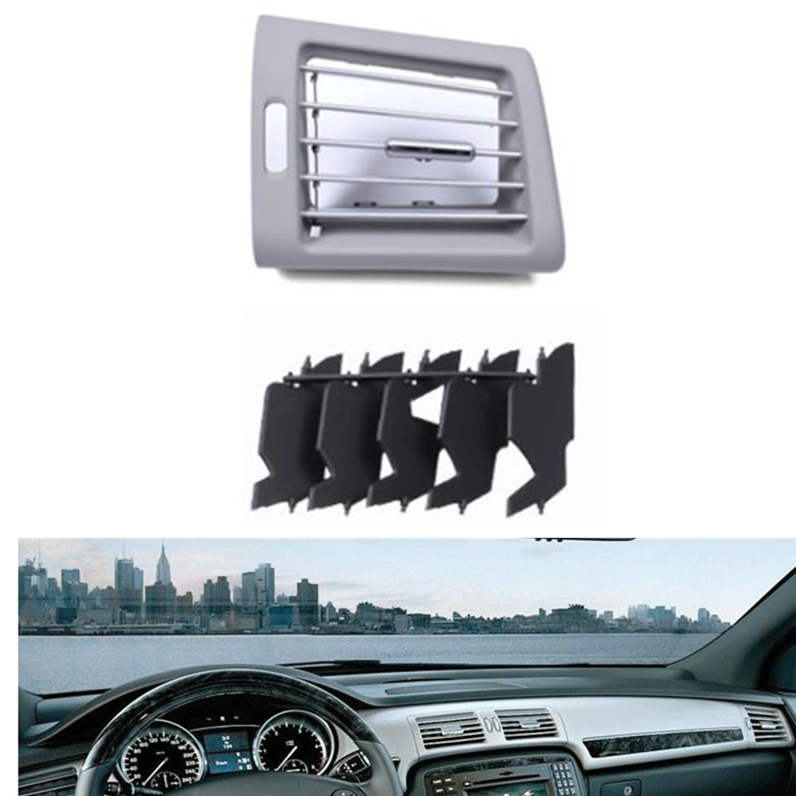 

Car Front Dashboard A/C Outlet Air Vent Grill Dash Board Side Panel Grille For Mercedes-Benz W251 R300 320 350 400 500 2006-2009