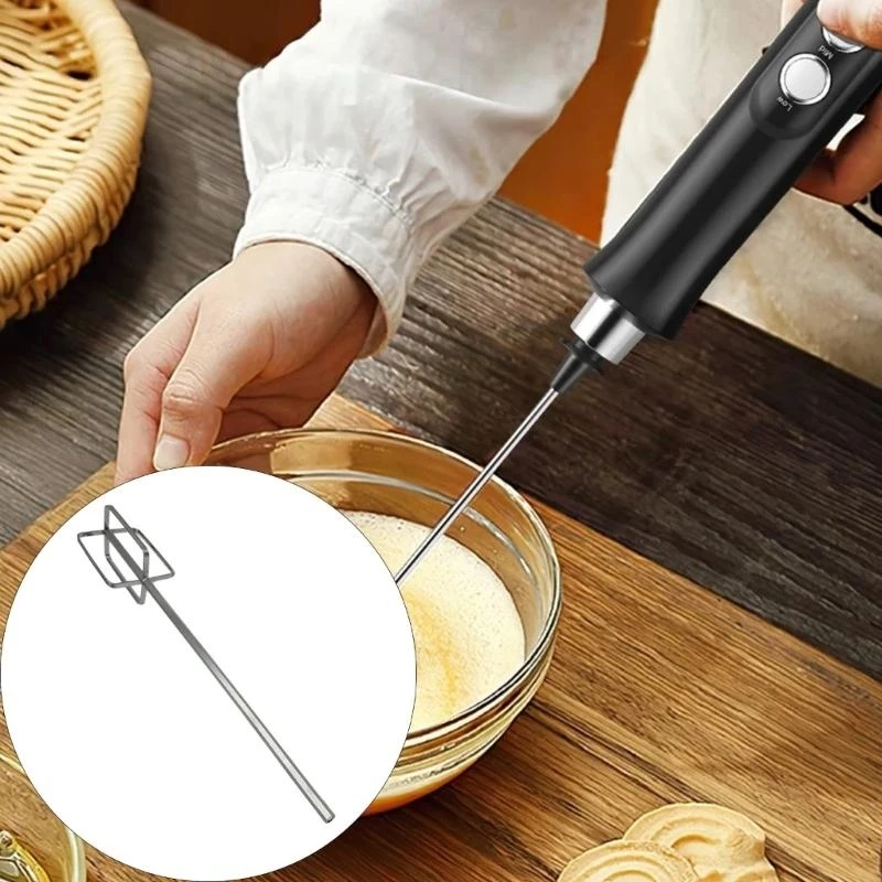 Professional Safe 304 Stainless Steel Mixers Stirring Rod Ergonomic Handle For Professional Home Restaurant Use