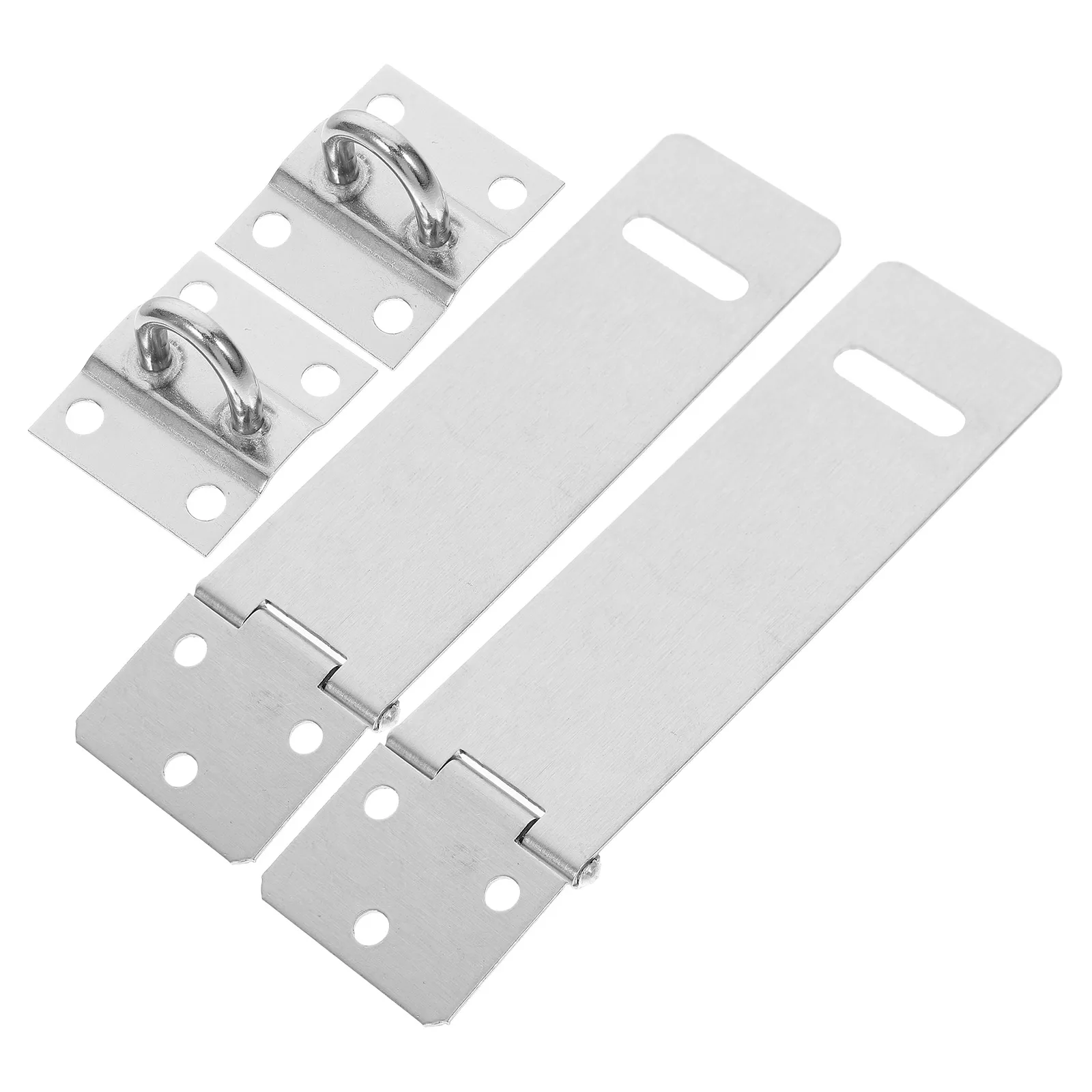 

2 set 2 Sets Heavy Duty Stainless Steel Hasp Secure For Shed Barn Outdoor Indoor Use Easy Installation Hasp Security Gate Shed