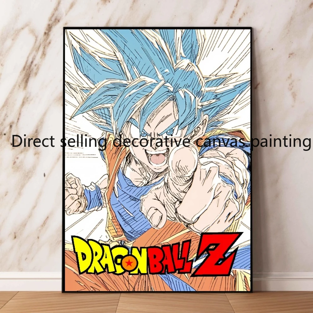 Retro Anime Dragon Ball Schets Stijl Super Cool Goku Vegeta Poster Hd Gedrukt Canvas Schilderij Home Decor Poster Cadeau