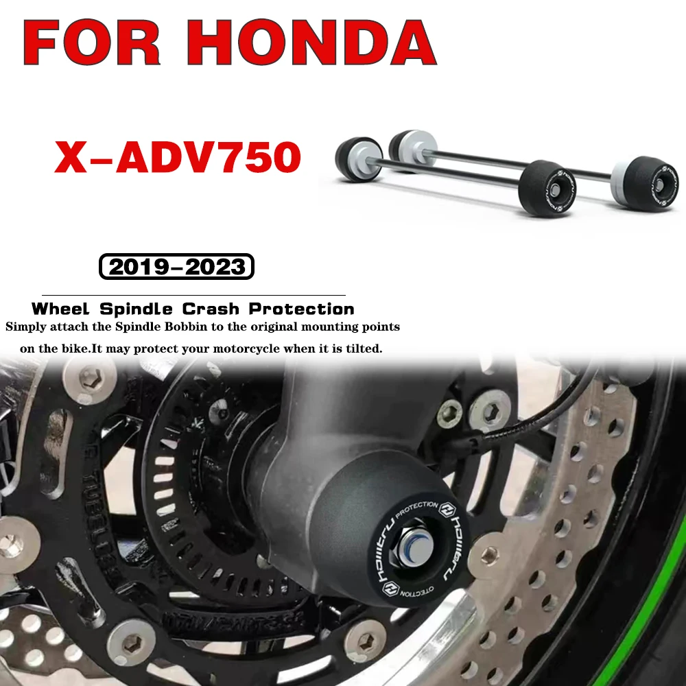 

For HONDA X-ADV750 2019 2020 2021 2022 2023 Front Rear Wheel Spindle Crash Protection