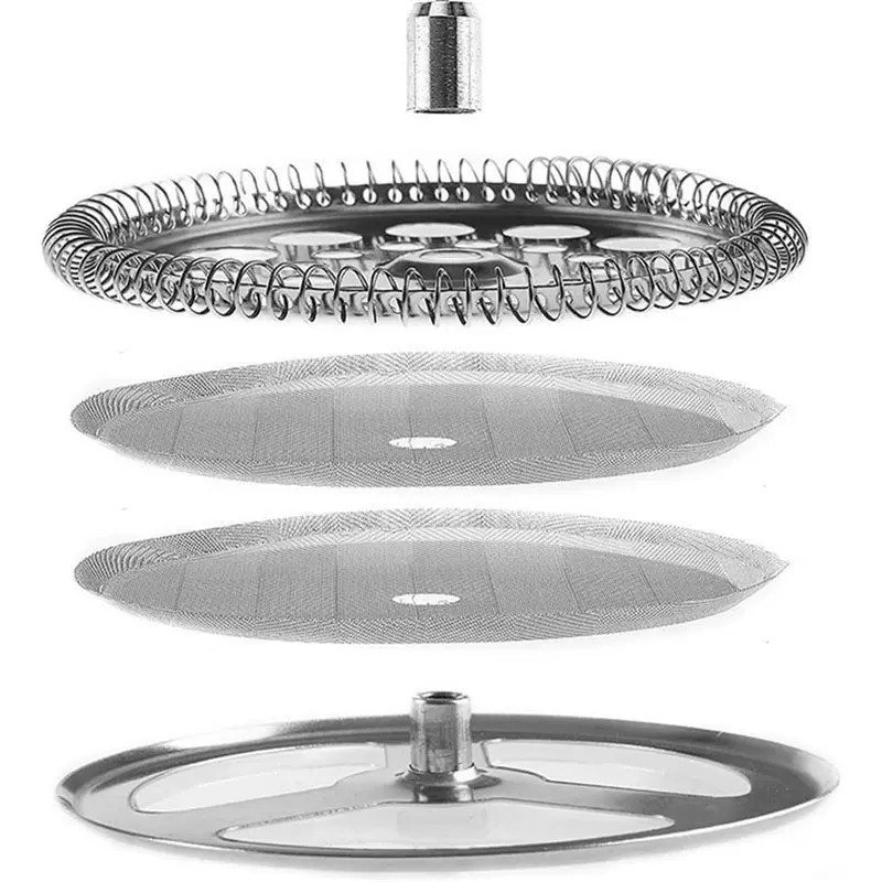 

A88E-For Wide French Press Compatible Stainless Steel Filters Spiral Disk& Mesh Screen(3500Ml)