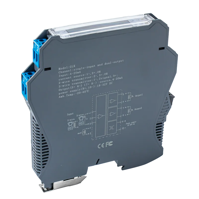 

Analog Signal Converter 0-10V 4-20mA 0-75mV DC Signal Isolator 1 In 1 Out Current Voltage Signal Transmitter