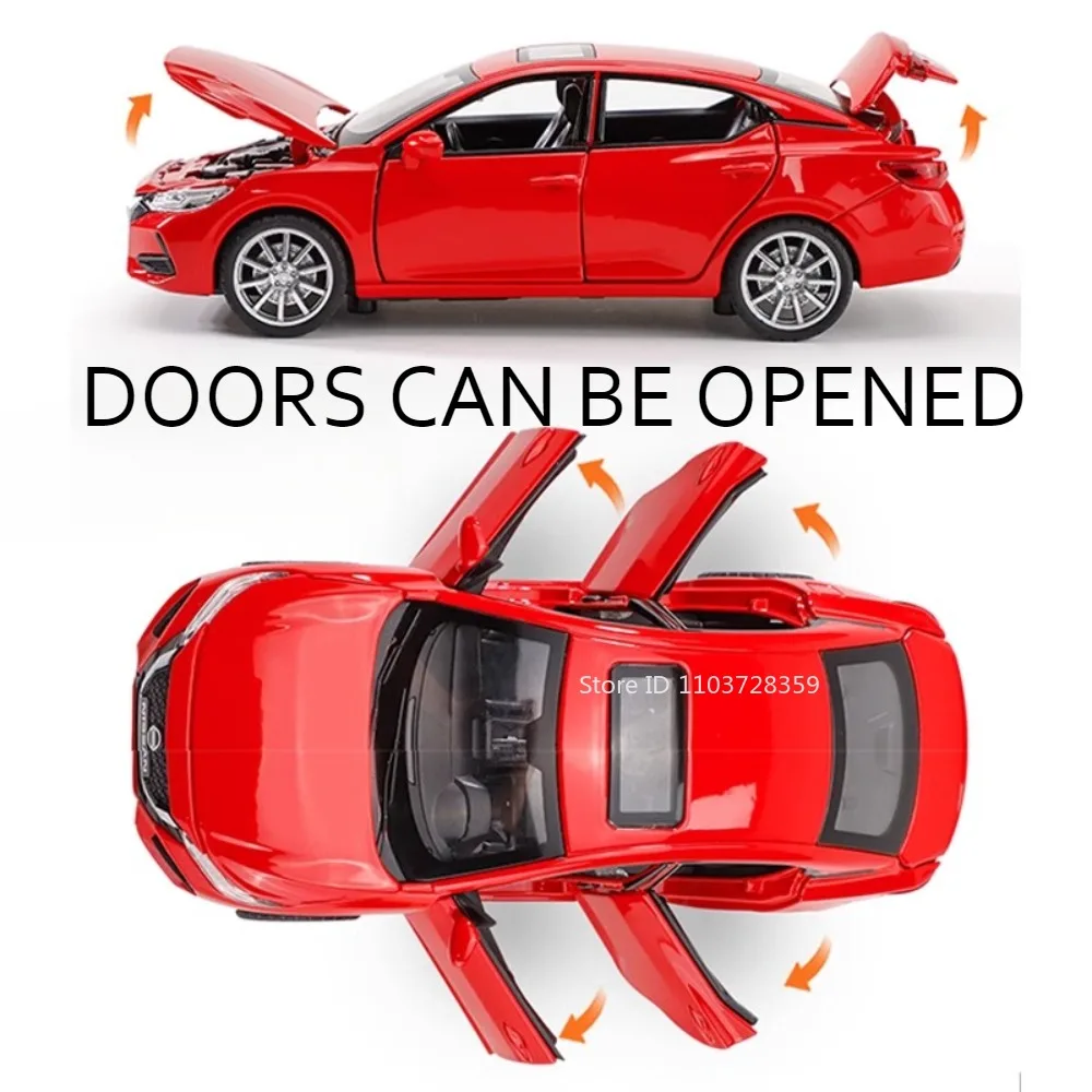 1:32 실피 엑스트레일 모델 장난감 자동차 합금 다이캐스트 사운드 라이트 도어 오픈 풀백 충격 흡수 자동차 장난감 소년 선물용