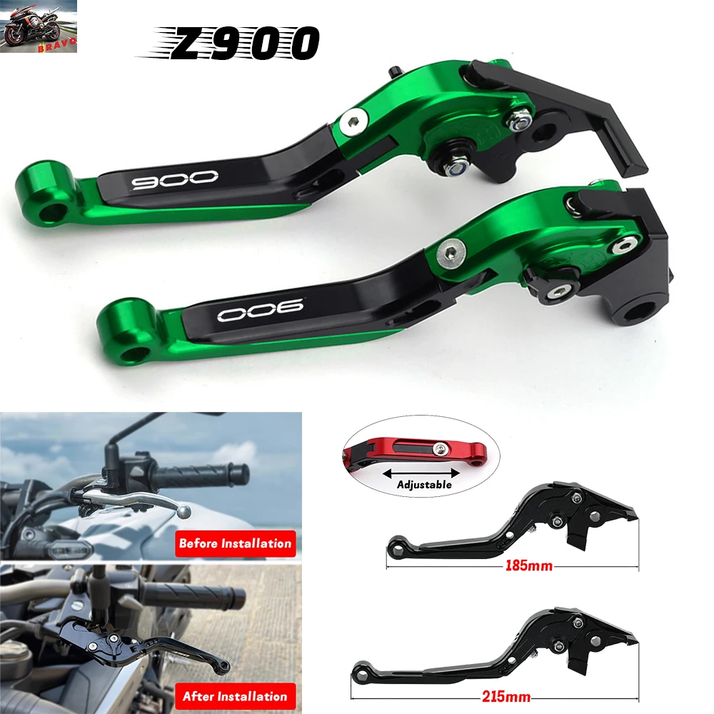 

Clutch Lever Brake Lever Set For Kawasaki Z900 900 Z 2018-2023 Adjustable Extendable Brake Motorcycle Accessories