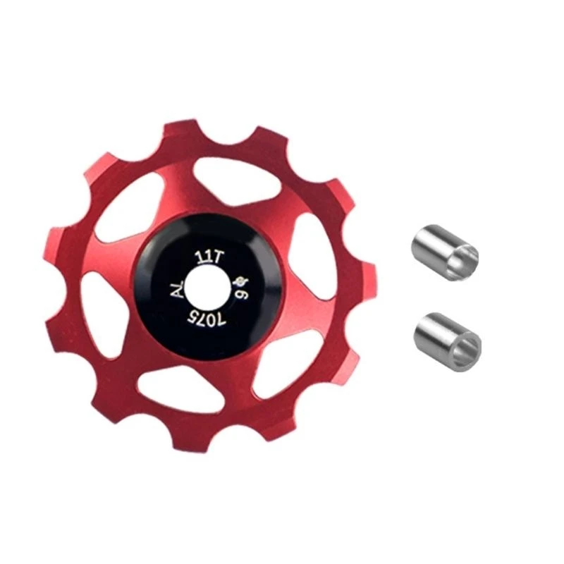 Q39E 11T Steel Bearing Pulleys Road Bike Guide Roller Bike Rear Guide Wheel