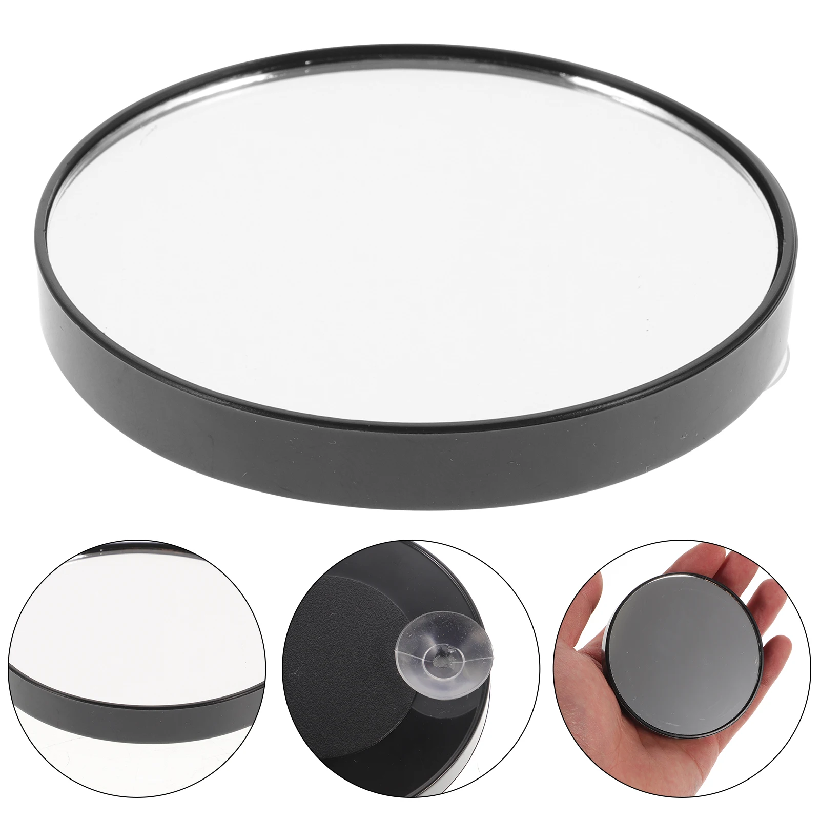 Miroir de vanité à ventouse Compact de 7.5cm, loupe 5X, miroir de maquillage de voyage rond avec Double ventouses pour