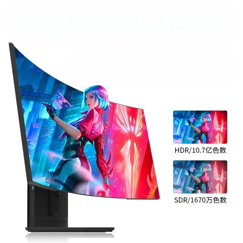 high-end home office commercial design live e-sports game desktop machine full set of 34-inch curved hairtail screen