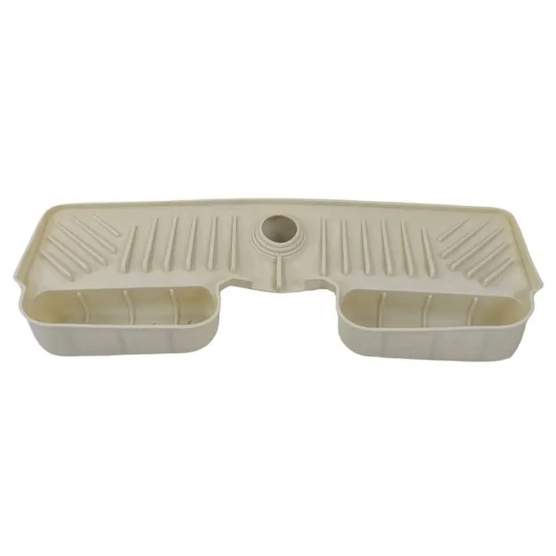 AT21-Kitchen Faucet Absorbent Mat Sink Splash Guard Silicone Drainage Drying Pad Countertop Protection Tray