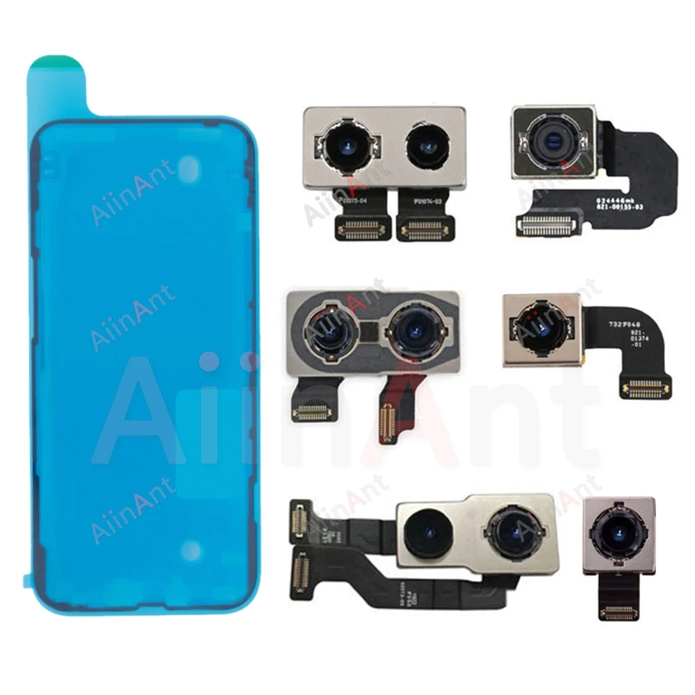 Waterproof Sticker + Flex For iPhone 7 8 6s Plus 11 X Xr Xs Max SE 2020 2022 Rear Main Back Camera Flex Cable