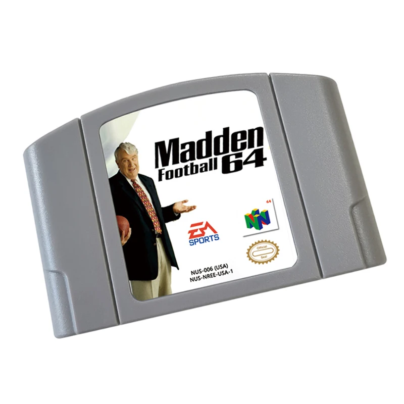 

Madden Football 64 For N64 Game Card US Version Console 64 bit USA Version Video Game Cartridge