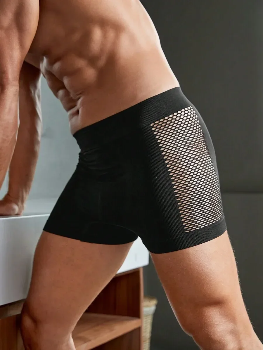 

Mens Mesh Cutout Boxer Briefs 6 Pack