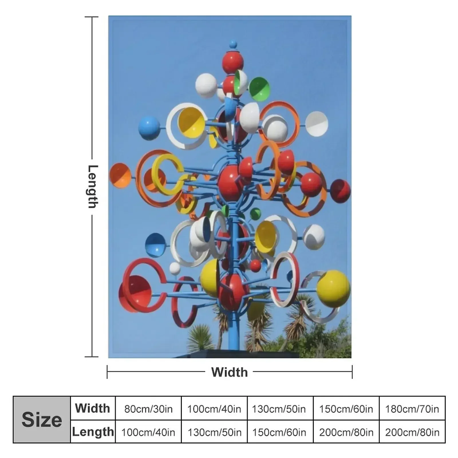 Cesar Manrique Circular Wind Sculpture Throw Blanket Single Sofas Weighted heavy to sleep Blankets