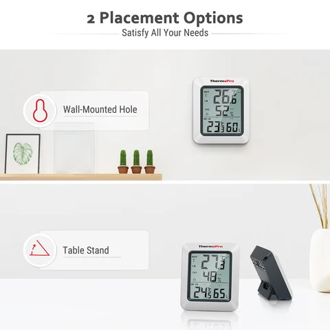 ThermoPro TP60C Беспроводной термогигрометр — фото устройства