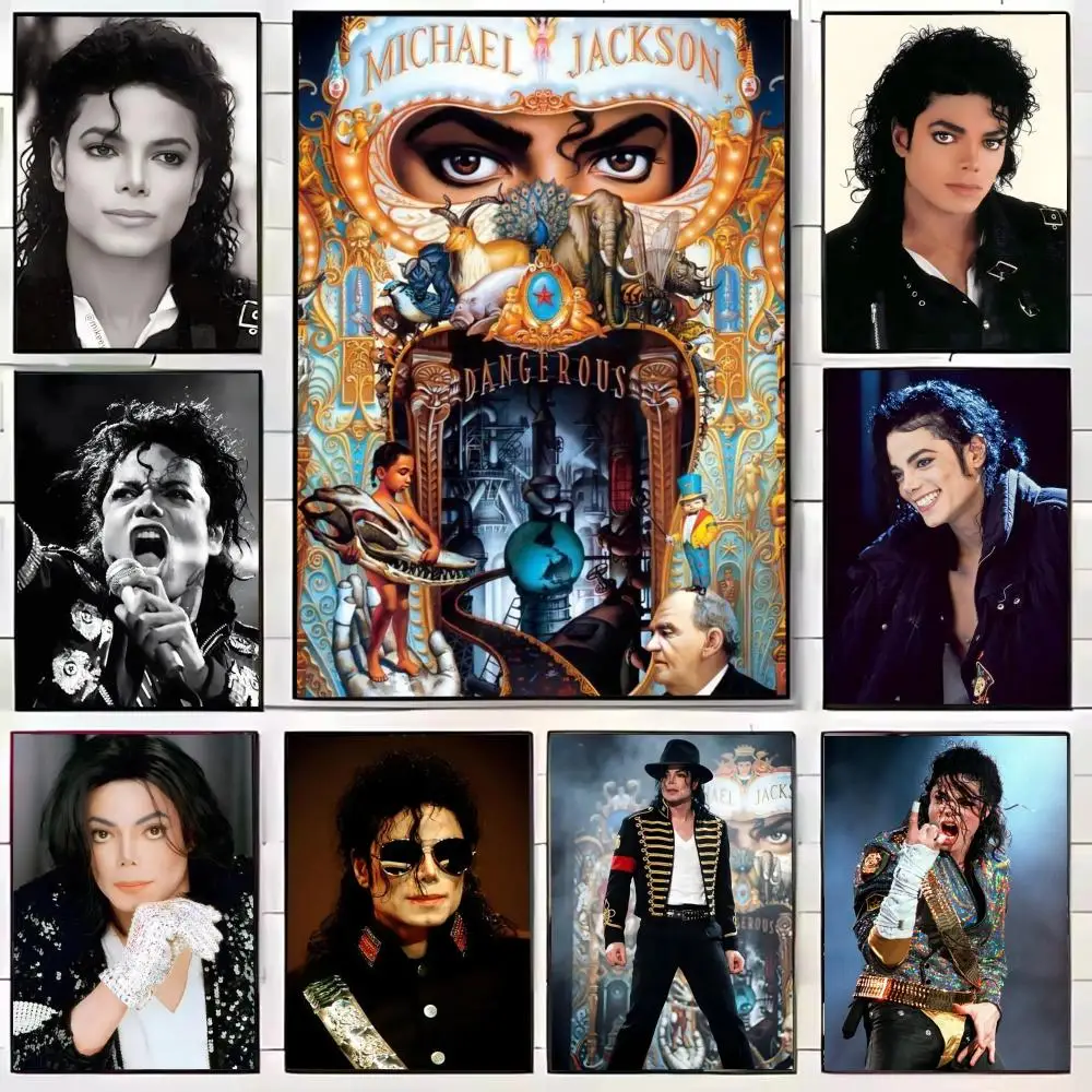 Classic Michael Jackson Poster Decorative Wall Art for Living Rooms, Bedrooms, Bars & Cafés, Stylish Home Décor Gift