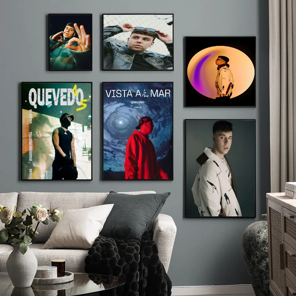 Nordic Pop Rapper Quevedo Music Album Self-adhesive Art Poster Whitepaper Prints Posters Artwork Aesthetic Art Wall Painting