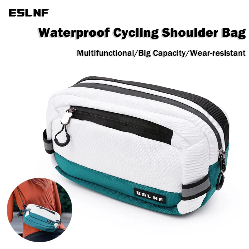

Multifunctional Cycling Shoulder Bag Waterproof Road Bicycle Handlebar Bag Big Capacity MTB Front Tube Bag Bike Accessories