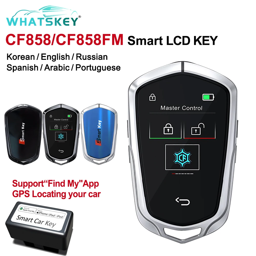 CF858 Modified Universal Smart Remote Key LCD Screen Display for Audi for Cadillac for KIA for Toyota Comfortable Keyless Entry 