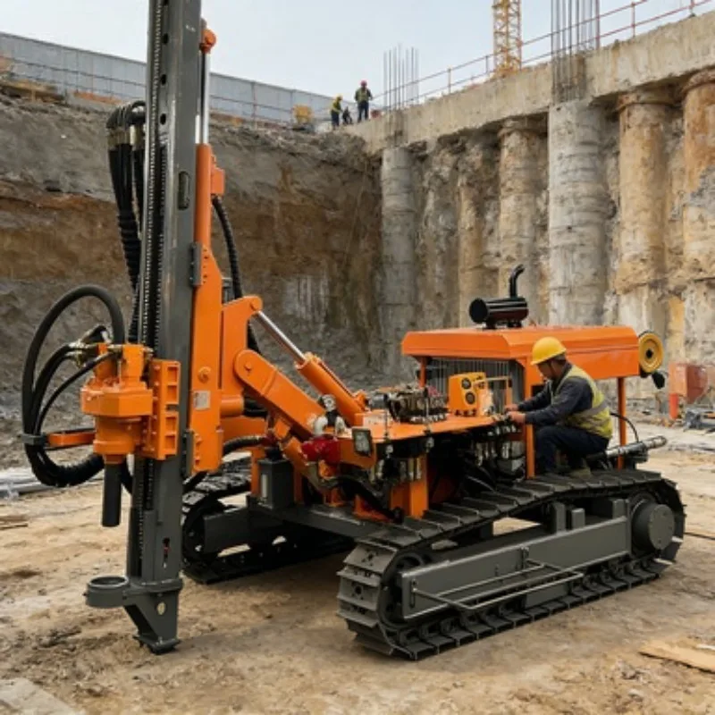 yugong DTH Blast Hole Rig  25m Depth  Rubber Track  Low Ground Pressure  for Soft Ground Mine  2 Year Warranty