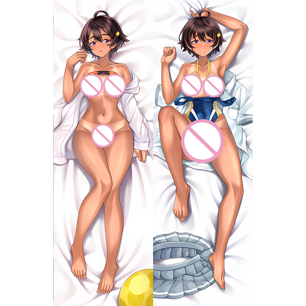 Yakishio Dakimakura غطاء أنيمي فتاة Shikiya Yumeko الكبار Hananoji Anna ong الحياة حجم وسادة حالة العناق.. هدية مخصصة