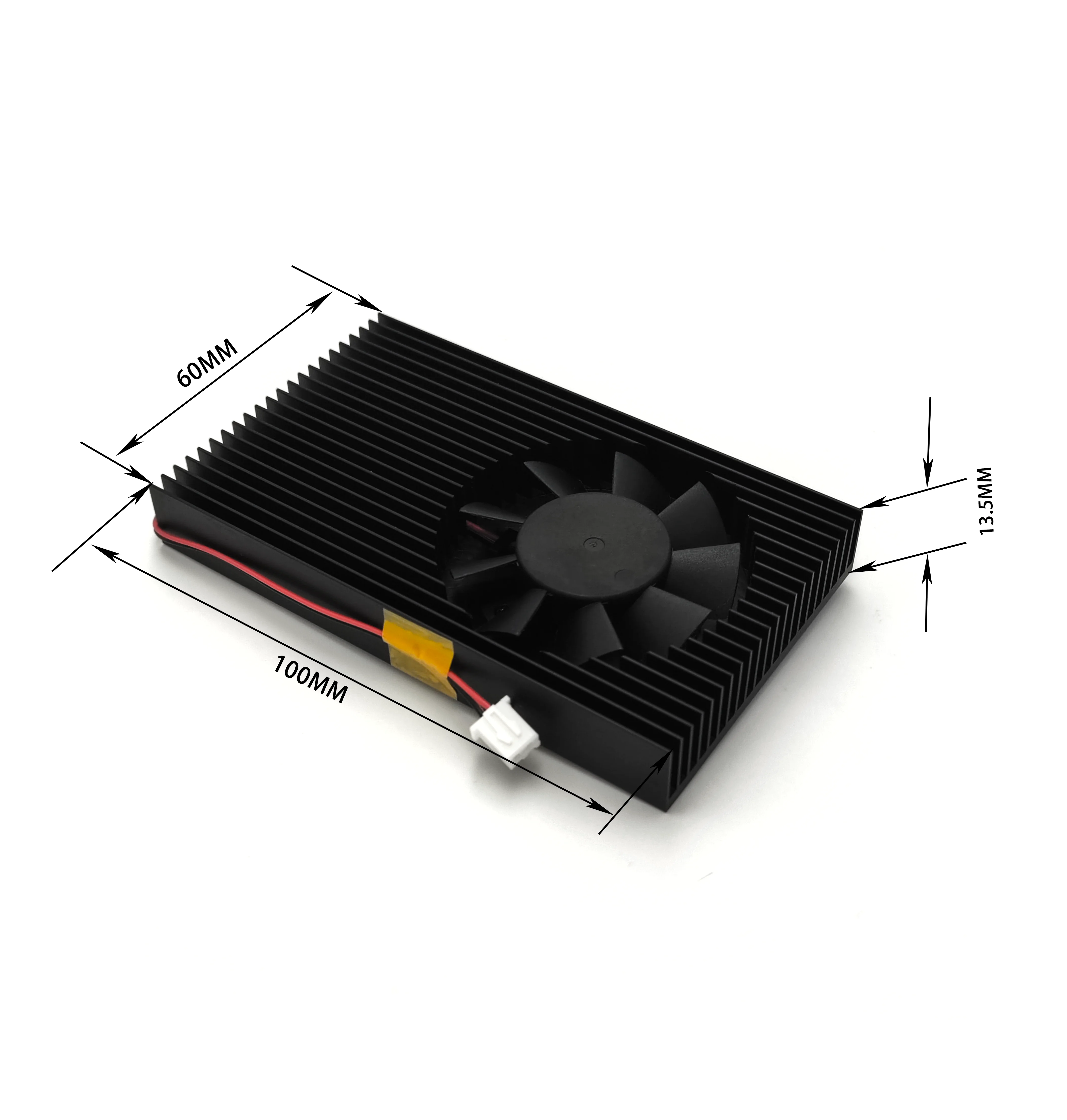100×60×13.5mm CPU Heatsink, Thin Aluminum Cooling Radiator for Graphics Card Industrial Motherboard