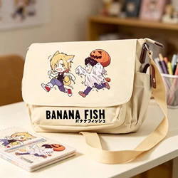 Anime Banana Fish Crossbody Bags Travel Adjustable Shoulder Bag Students Bookbag Oxford School Daypacks Boys Messenger Bag