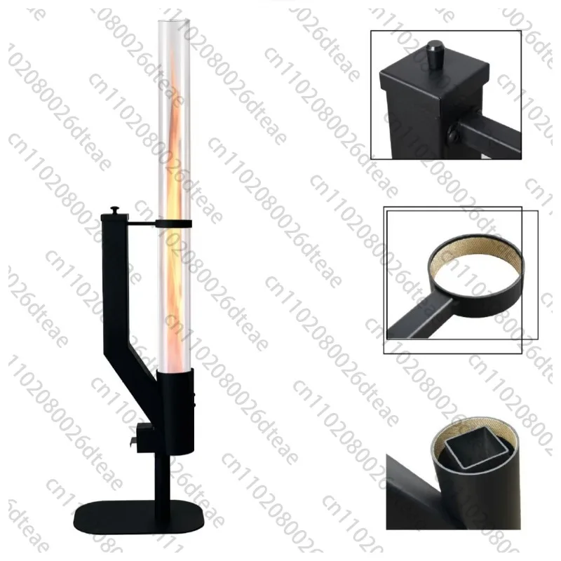 Portable Rocket Stove Vertical, Wood Pellet Burner Winter Heater For Yard Patio, Rocket Log Stove