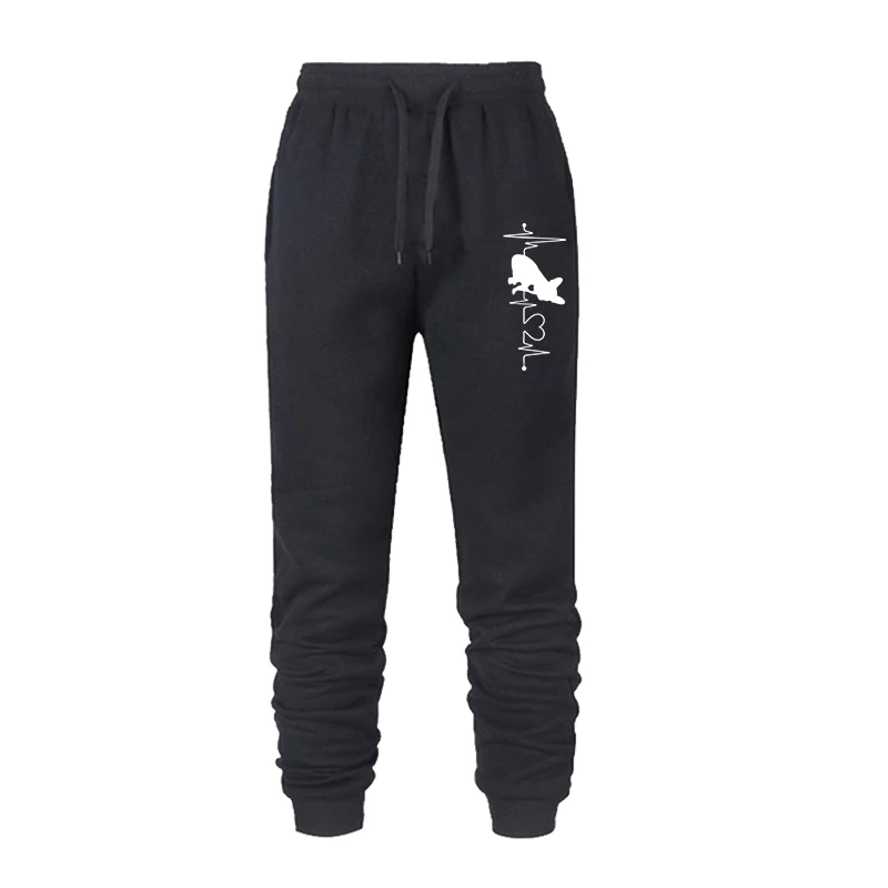 Women Lovely Dog Print Long Pants Autumn and Winter Casual Sweatpants Solid Color Bottoms Jogging Fitness Sports Trousers