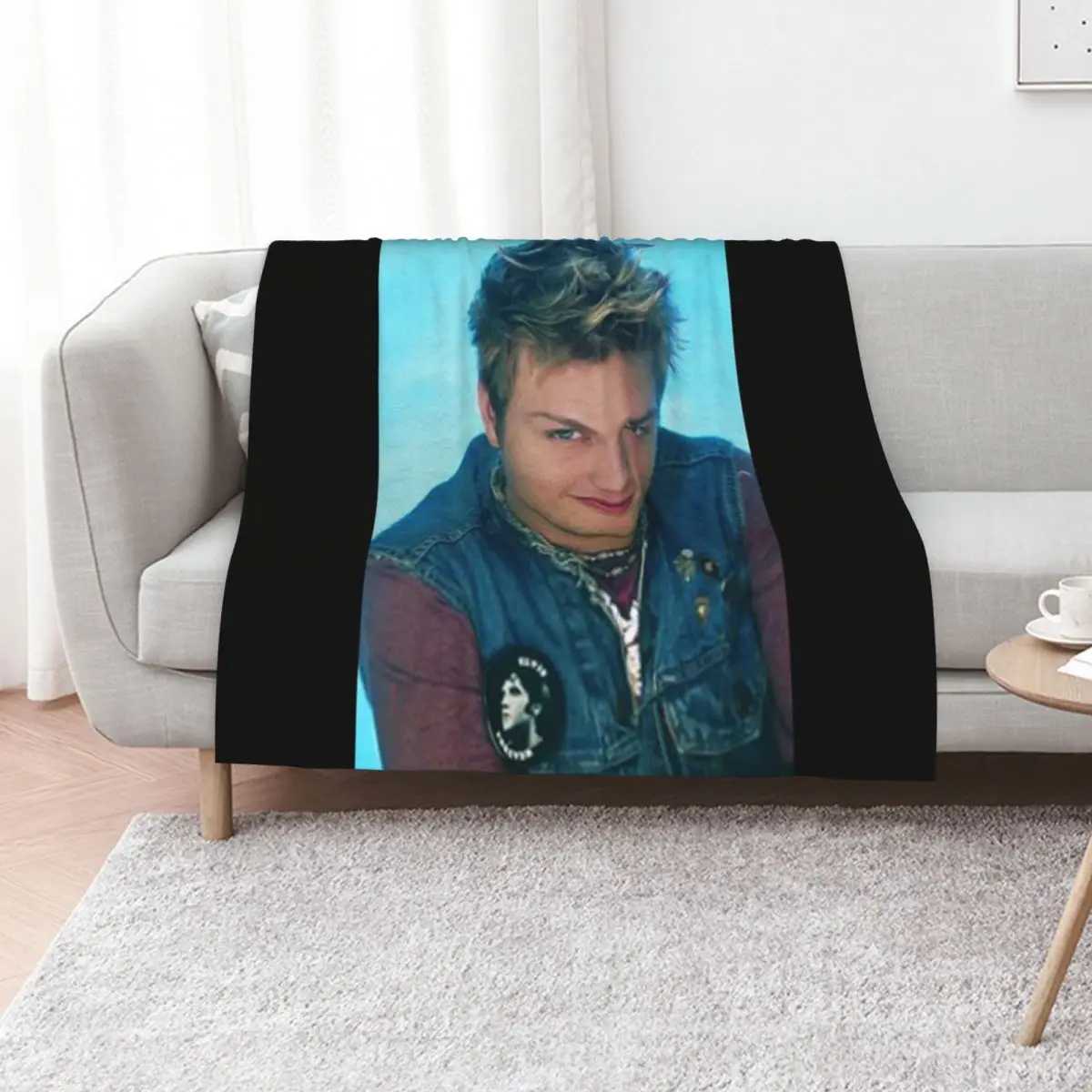 Nick Carter - Poster Throw Blanket Winter beds Soft Warm Heavy Soft Big halloween Blankets
