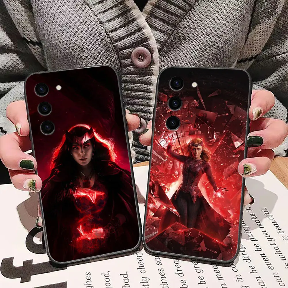 Marvel Wanda Black Witch Phone Case For Samsung S9 S10 A91 S20 S11 S21 S22 S23 S24 S30 FE PLUS ULTRA 5G Case Funda Capa Shell