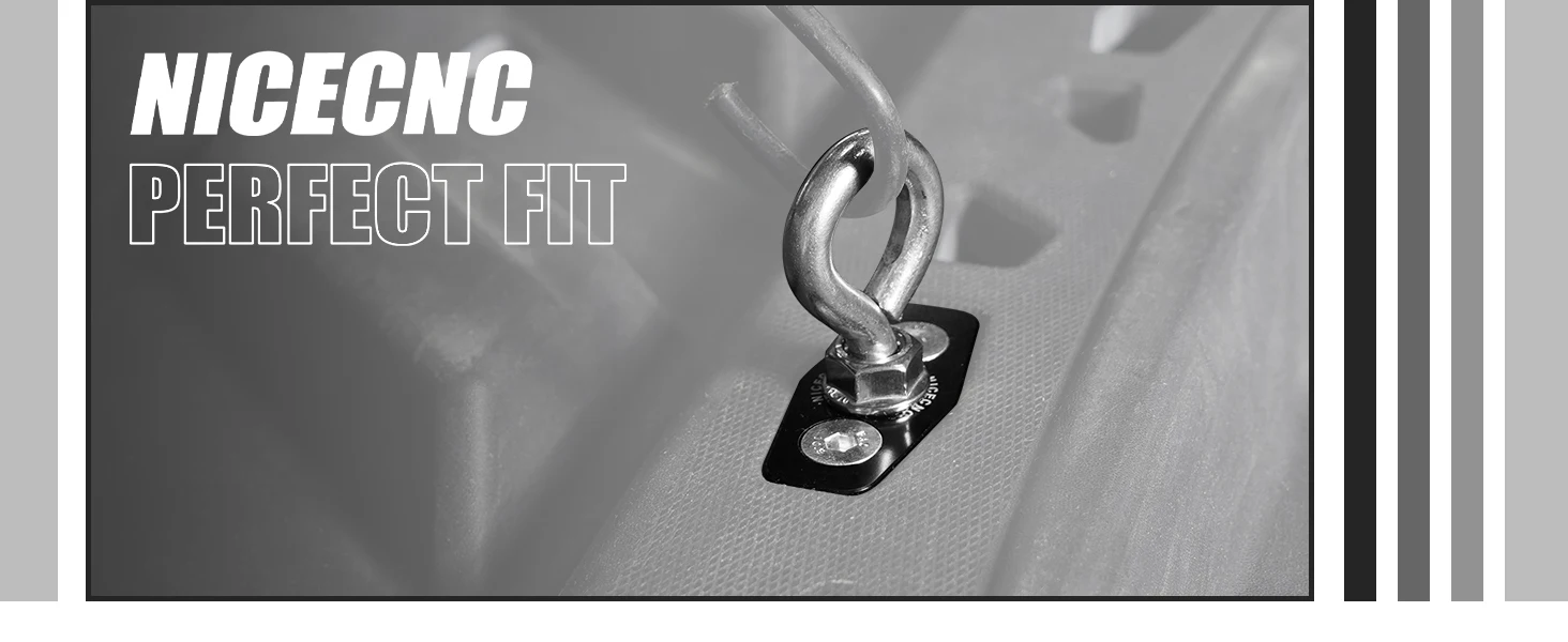 NICECNC Für Can Am Maverick X3 2017-2021 2 Stück Aluminium UTV-Sicherungsbefestigungsanker Für Can-Am Maverick X3 XDS XRS XMR XRC Turbo – Detail 4