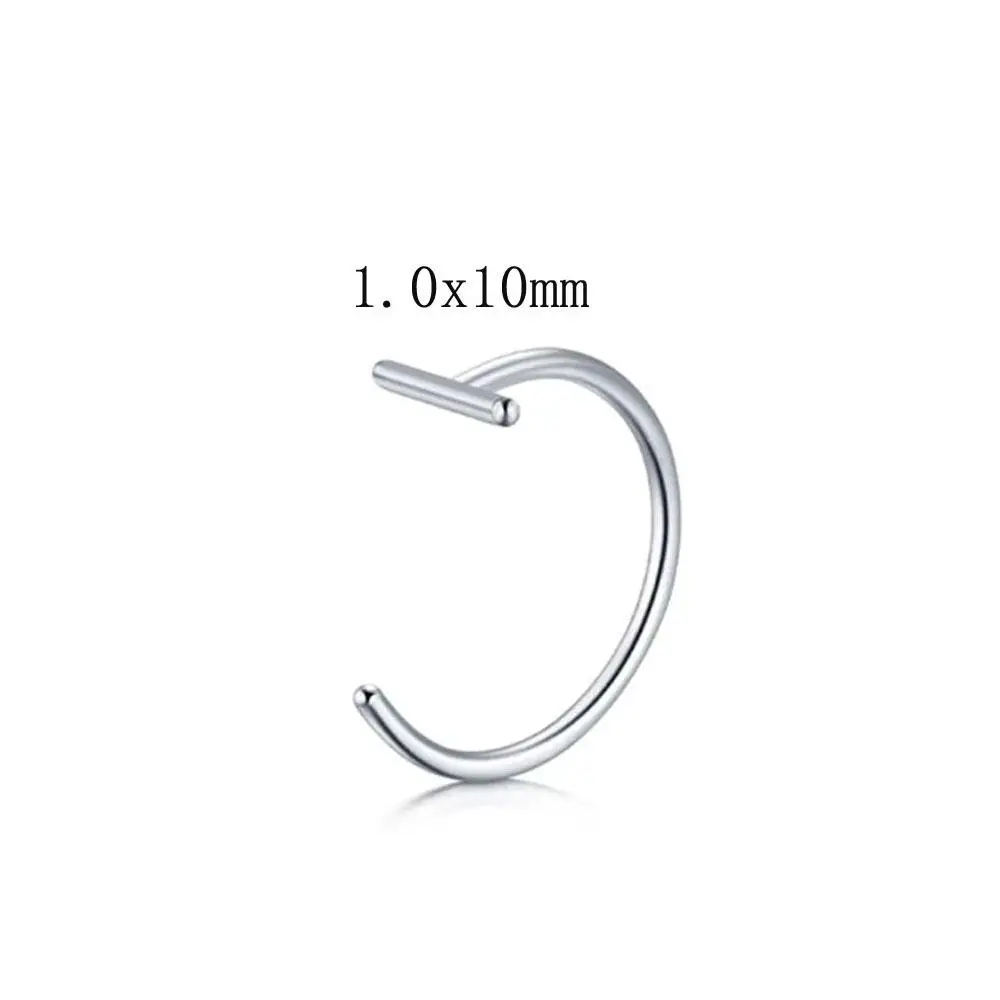 1/6Pcs Set Fake Lip Piercing Snake Bite Jewelry Clip on Non Piercing Lip Ring Cuffs Double Hoop Lip Rings for Women Men Jewelry