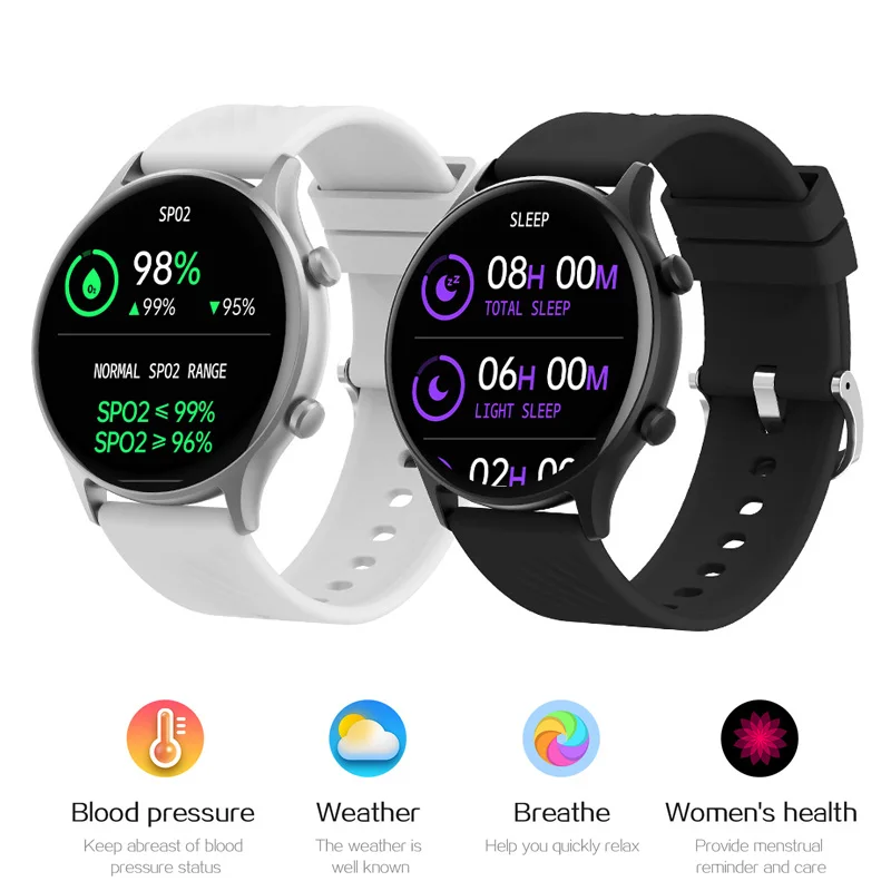 

ZL73E Bluetooth Smart Watches Real-Time Weather Forecast Activity Tracker Notification Reminder IP67 Waterproof Smartwatches