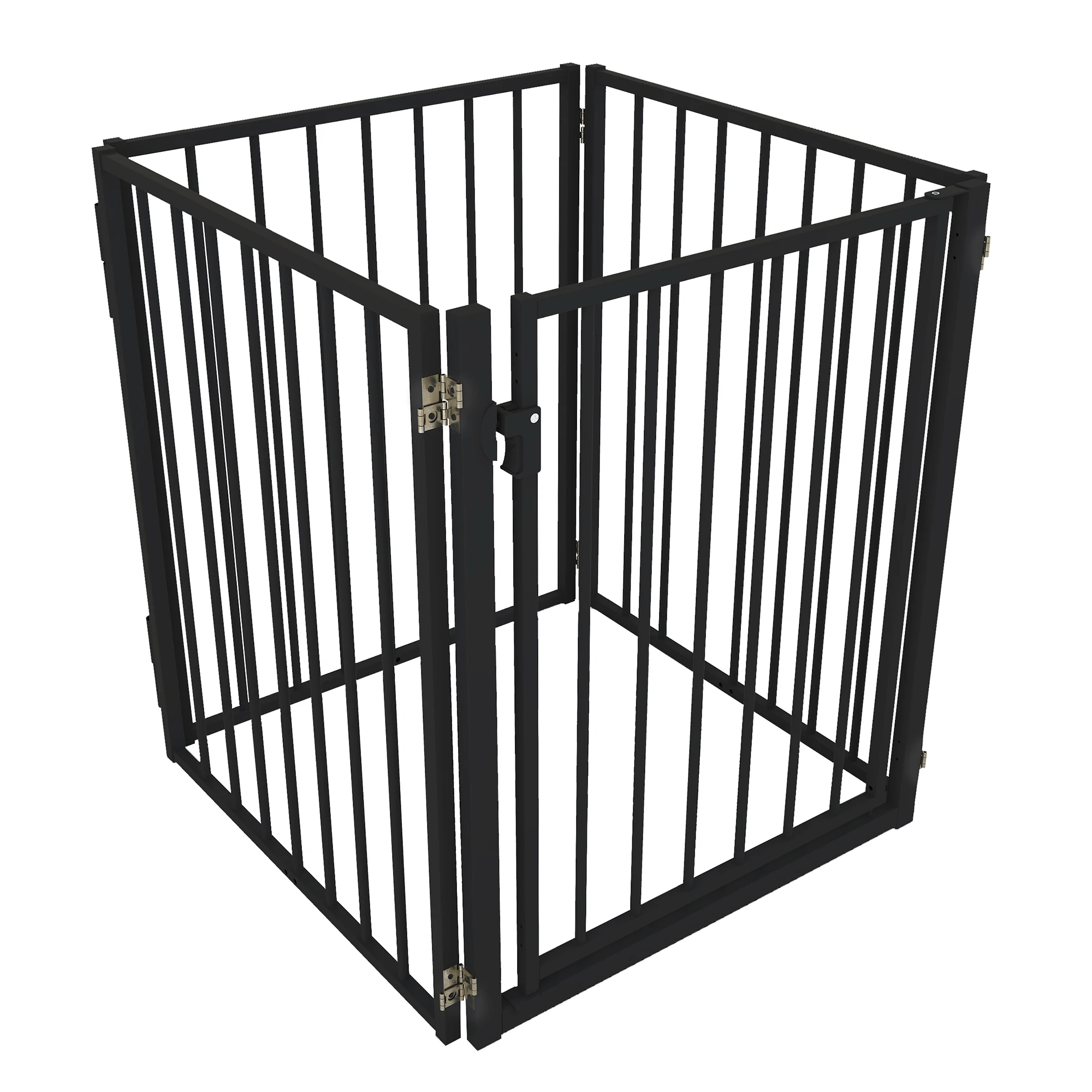 Explosions-Proof Eco-friendly Pet Telescopic Door Bar Button-Closure Plastic Dog Bar Fence Solid for Indoor   Safety