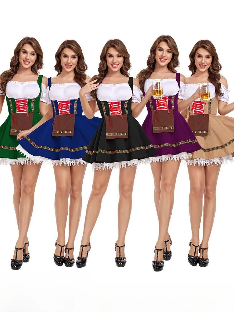 loween Beer Festival Performance Costume plus Size Women's Traditional Ethnic Stage Wear Summer 20 No Brand