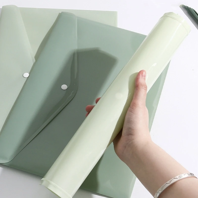 Carpeta documentos Tamaño Carta Cartera archivos Cierre botón a presión Sobre para documentos Bolsas archivos 50