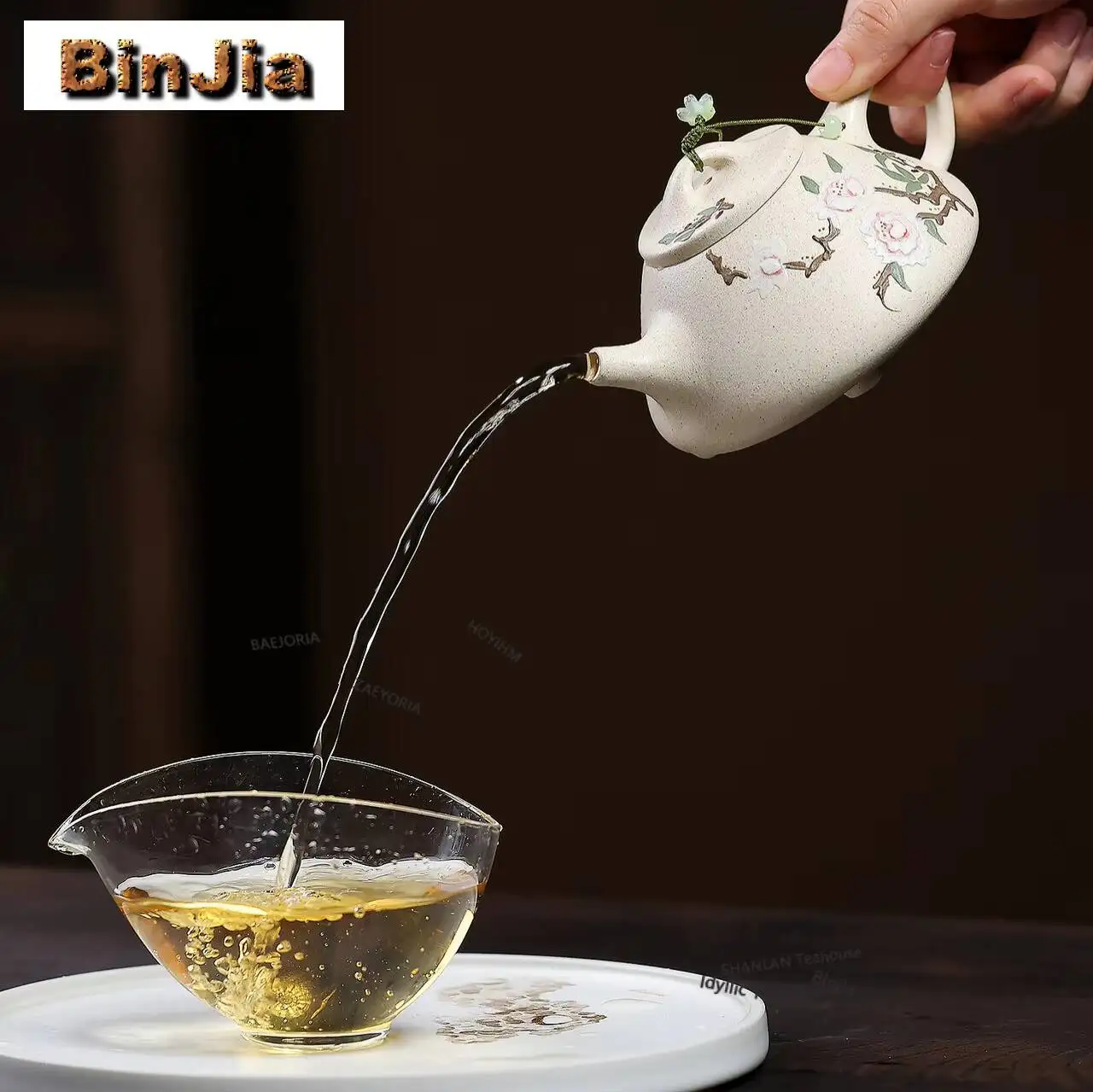 250ml Exquisite Yixing Purple Clay Teapots Handmade Stone Scoop Pot Raw Ore White Section Mud Kettle With Infuser Zisha Tea Set