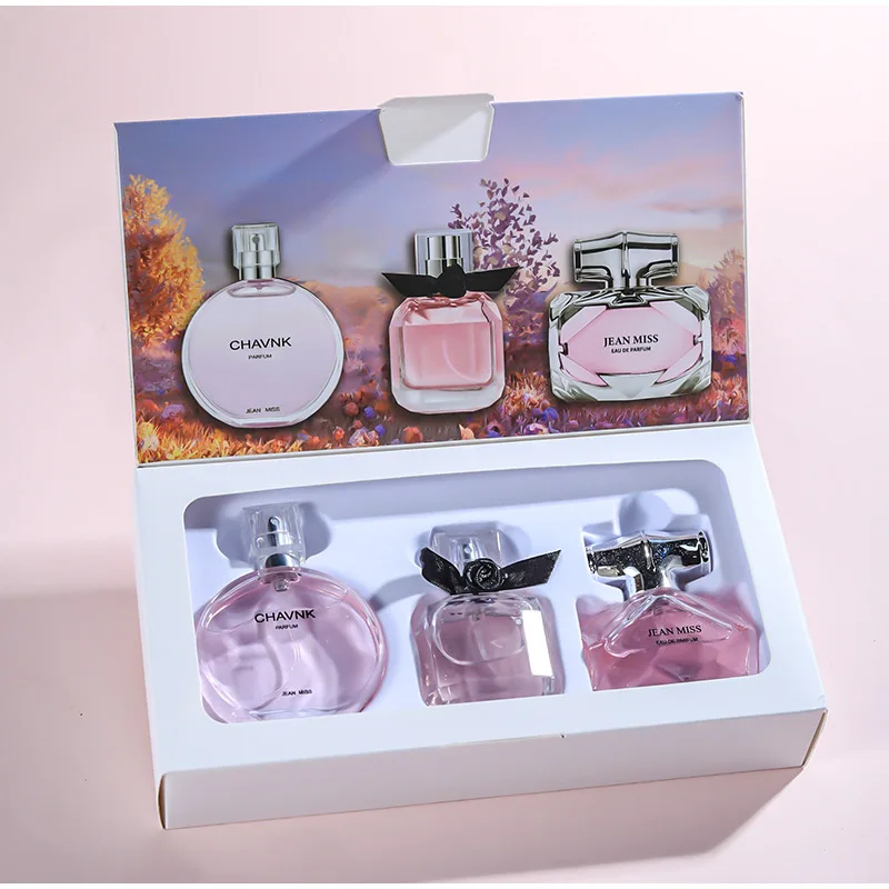 Brand Floral Fragrance Women's Perfume Set Long-lasting Light Fragrance Fresh Charming Kiss Gift Box Flower Of Story Sexy Spray