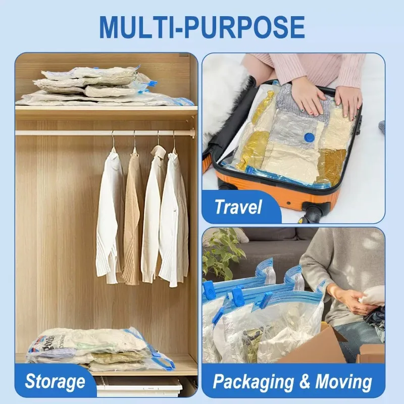 Vacuum Storage Compression Bags for Clothing and Bedding 4