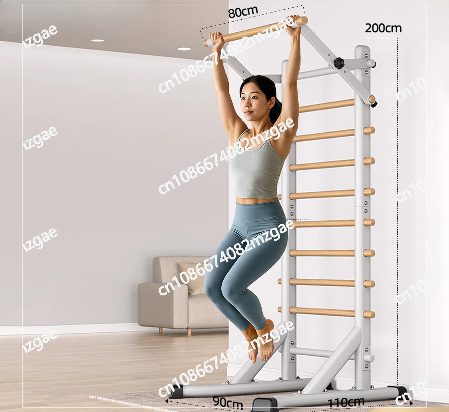 

Multifunctional Rib Frame Dance Room Fitness Equipment Shoulder Shoulder Climbing Frame Rehabilitation Training Solid Wood