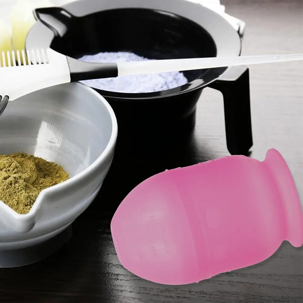 2Pcs Salon Hair Dyeing Shaking Cup Easy Clean Reusable for Home DIY Coloring Tools Hair Dye Bowl Color Bowls Paint Mixing Cup