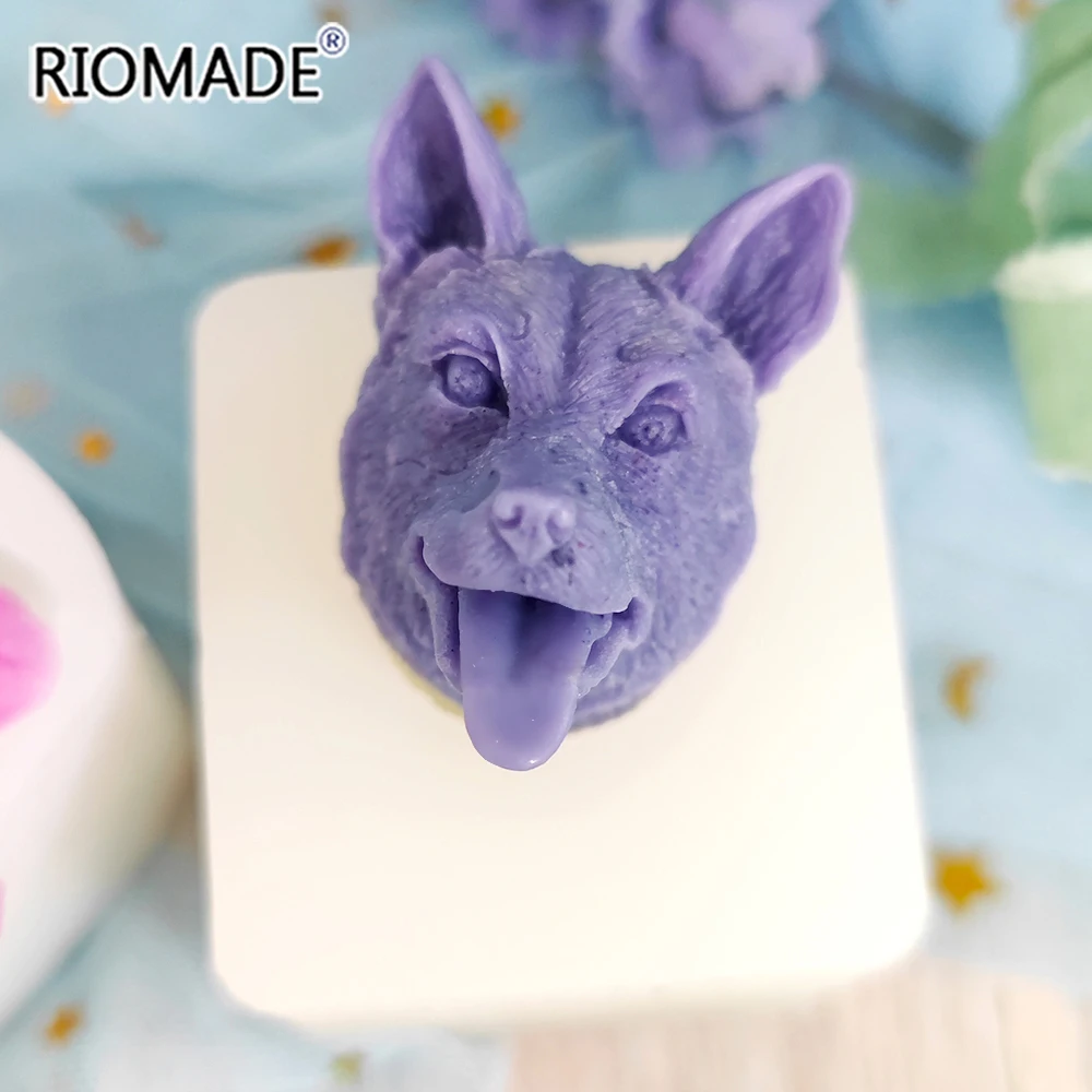 Cute Dog Shape Silicone Mold Bully Dog Bulldog Animal Styles Fondant Cake Decorating Tools Dessert Sugar Crafts Chocolate Mould