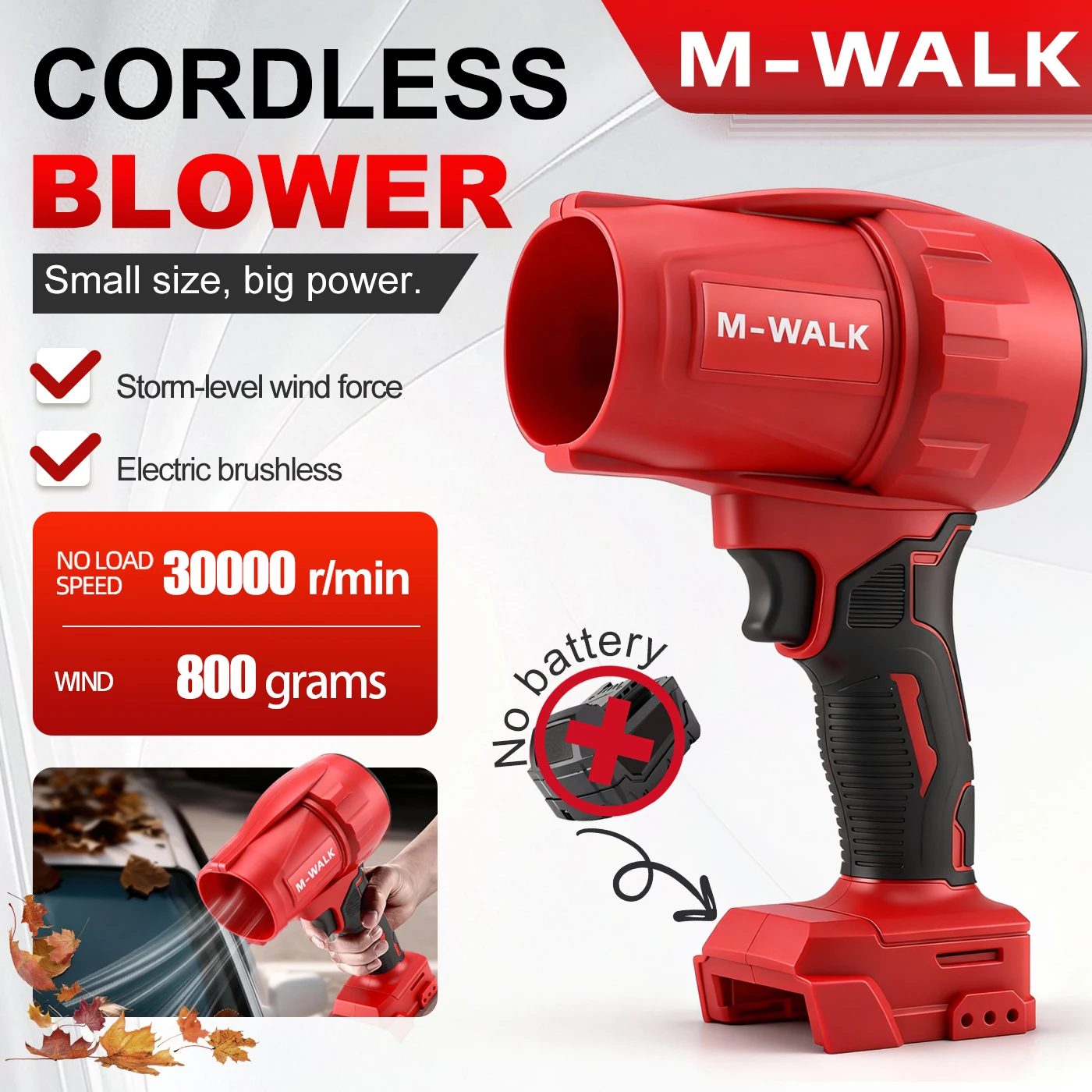 200M/S Cordless Electric Blowe - огляд і ціна Dryer Car Blower