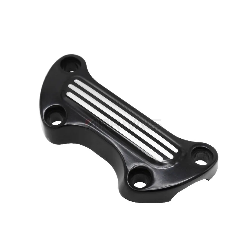 Motorcycle CNC Handlebar Risers Top Cover Clamp For Harley Touring Street Glide Softail Breakout Dyna Fat Boy Sportster
