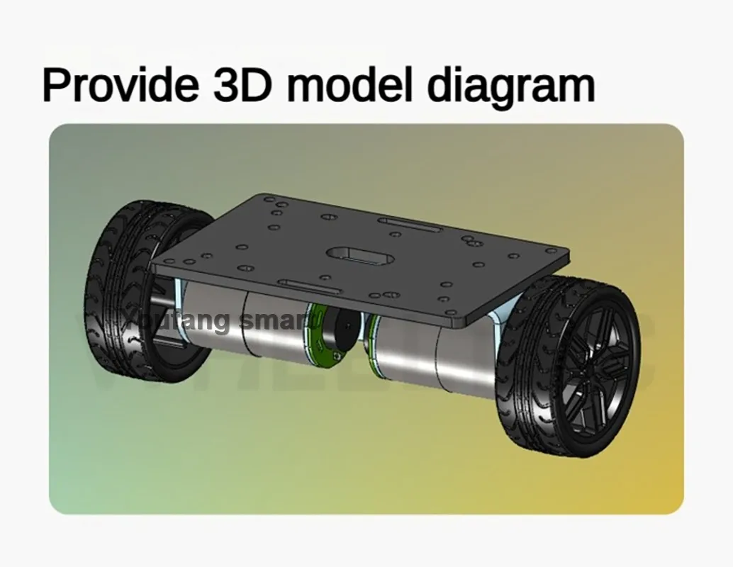 Robot de autoequilibrio 2WD, Motor codificador de coche de 2 capas, ajuste PID de coche, Robot de carro LQR, Kit DIY, Robot de equilibrio programable