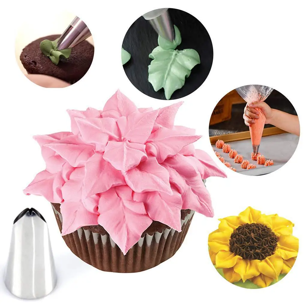 Stainless Steel Nozzles Set Silicone Pastry Bags DIY Cake Decorating Tips Set Mouth Icing Piping Cream Cookie Baking Decor Tools